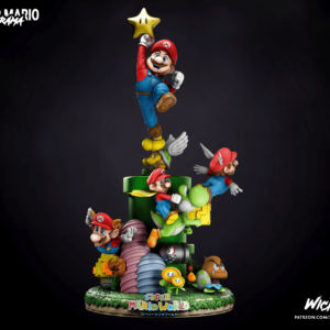 Mario Bros Diorama / Modelo a escala de resina para armar y pintar o lista para coleccionar