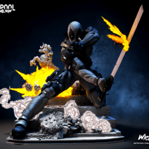 Deadpool Escultura / Modelo a escala de resina para armar y pintar o lista para coleccionar