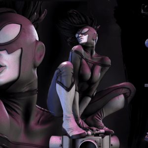 Spider Woman Escultura / Modelo a escala de resina para armar y pintar o lista para coleccionar