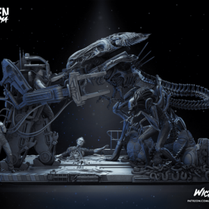 Aliens Diorama Completo / Modelo a escala de resina para armar y pintar o lista para coleccionar