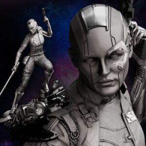 Nebula Escultura / Modelo a escala de resina para armar y pintar o lista para coleccionar